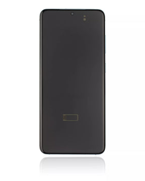 Replacement OLED Assembly With Frame Compatible For Samsung Galaxy S20 5G  (Non-Verizon 5G UW Frame) (Service Pack) (Cloud Blue)