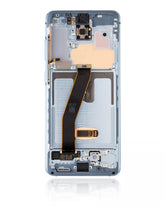 Replacement OLED Assembly With Frame Compatible For Samsung Galaxy S20 5G  (Non-Verizon 5G UW Frame) (Service Pack) (Cloud Blue)