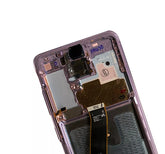 OLED Assembly With Frame Replacement Compatible For Samsung Galaxy S20 5G (Non-Verizon 5G UW Frame) (Service Pack) (Cloud Pink)