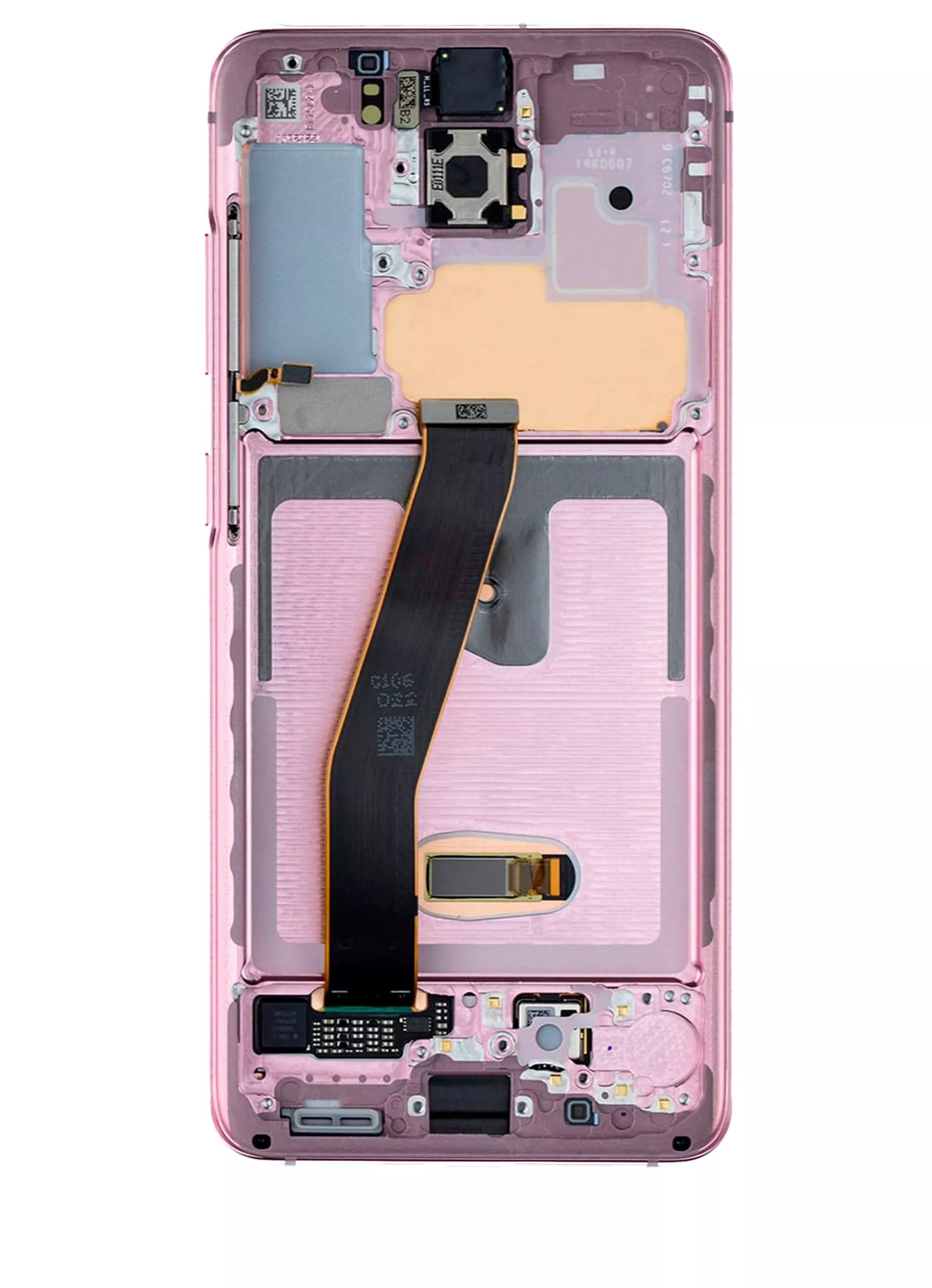 OLED Assembly With Frame Replacement Compatible For Samsung Galaxy S20 5G (Non-Verizon 5G UW Frame) (Service Pack) (Cloud Pink)