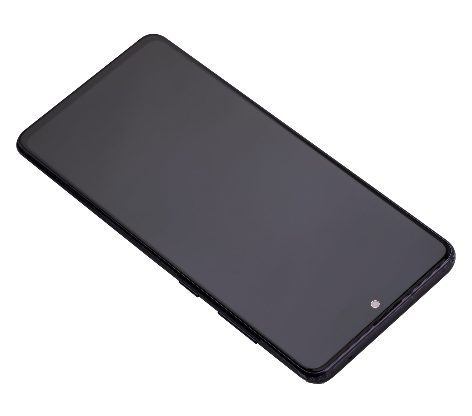 OLED Assembly With Frame Compatible For Samsung Galaxy Note 10 Lite Replacement (Refurbished) (Aura Black)