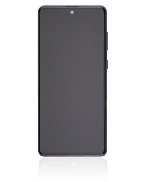 OLED Assembly With Frame Compatible For Samsung Galaxy Note 10 Lite Replacement (Service Pack) (Aura Black)
