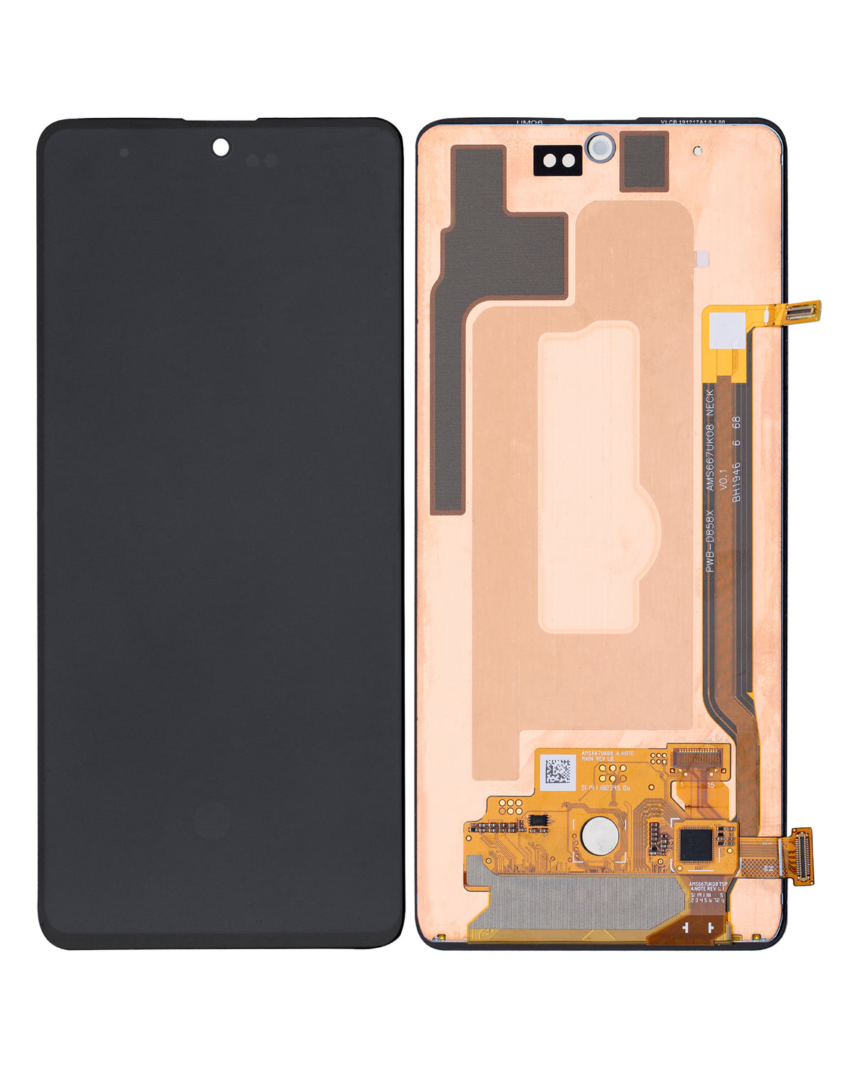 OLED Assembly Without Frame Compatible For Samsung Galaxy Note 10 Lite Replacement (Refurbished) (All Colors)