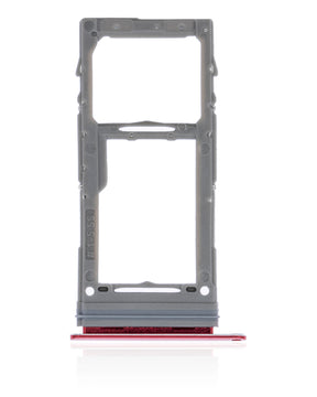 Single Sim Card Tray Compatible For Samsung Galaxy Note 10 Lite Replacement (Aura Red)