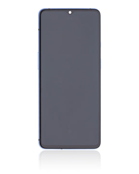 Replacement OLED Assembly With Frame Compatible For OnePlus 7T (Refurbished) (Glacier Blue)