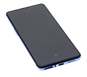 Replacement OLED Assembly With Frame Compatible For OnePlus 7T (Refurbished) (Glacier Blue)