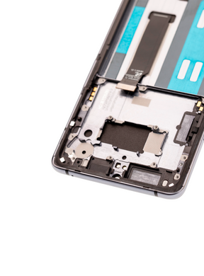 Replacement OLED Assembly With Frame Compatible For OnePlus 7T (Refurbished) (Frosted Silver)