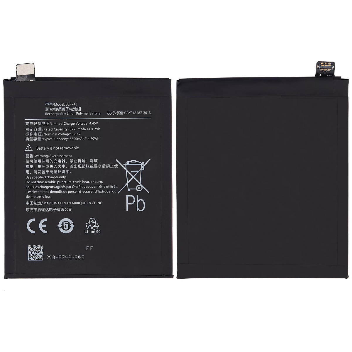 Replacement Battery Compatible For OnePlus 7T (BLP743)