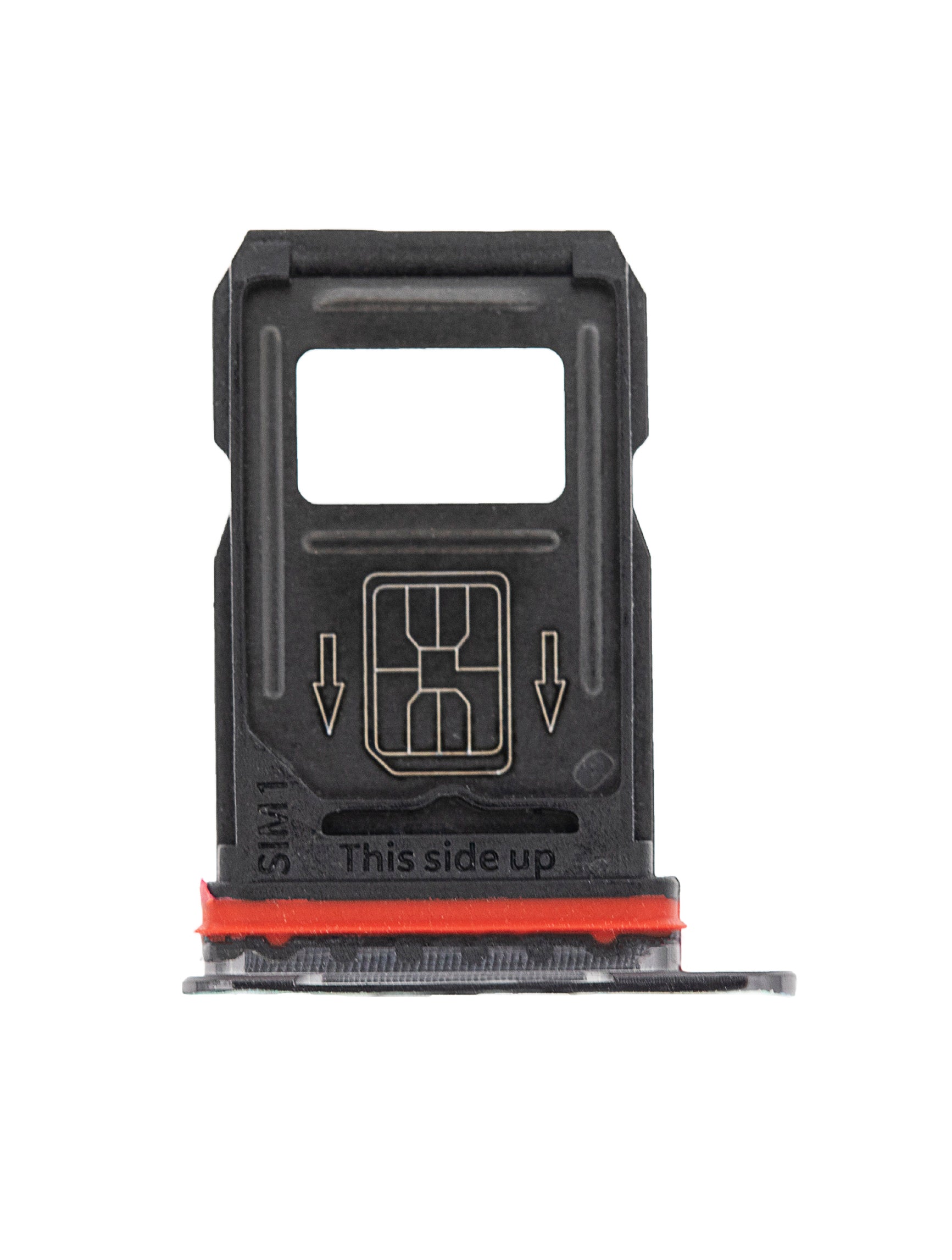 Replacement Single Sim Card Tray Compatible For OnePlus 7T (Frosted Silver)