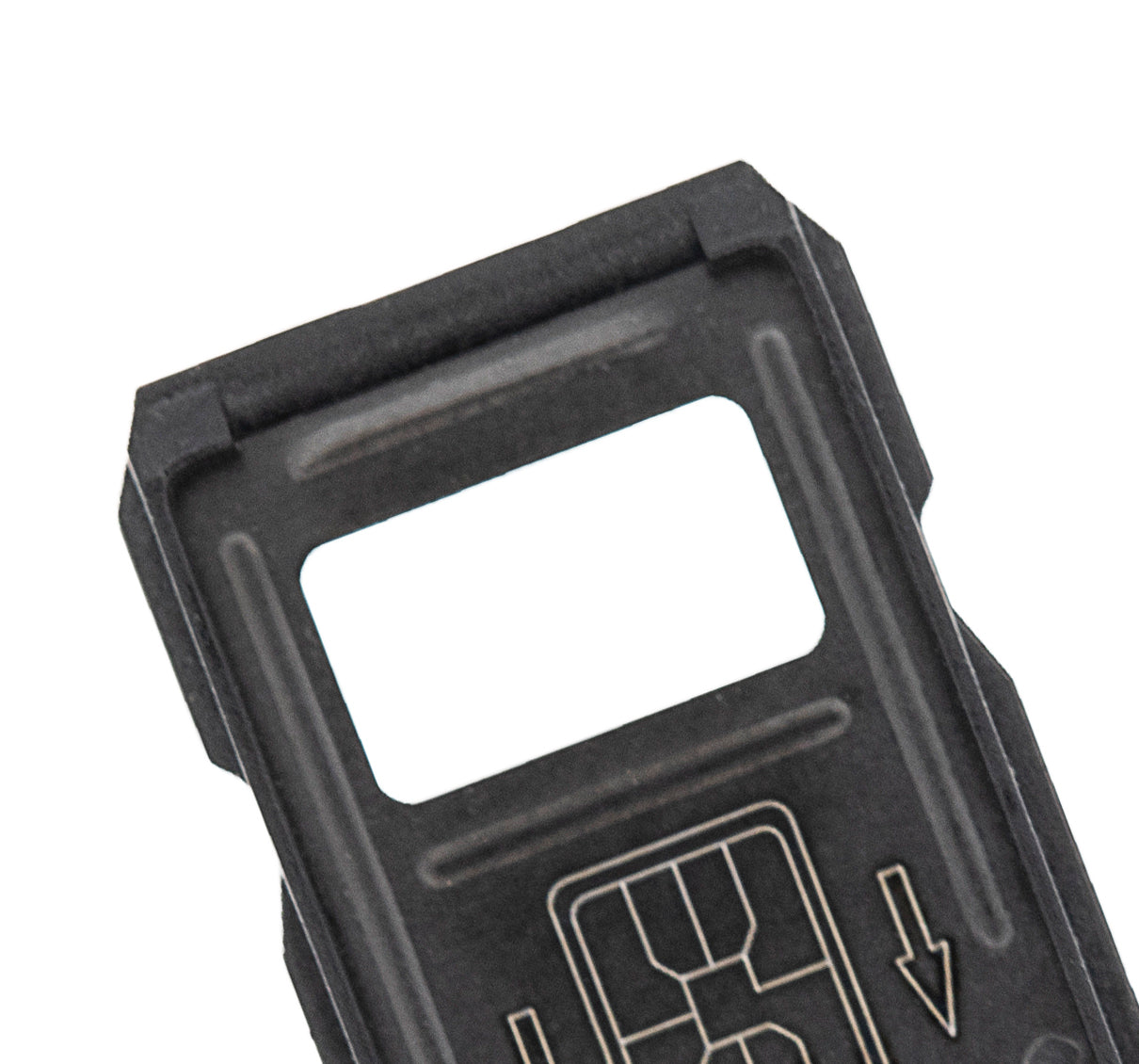 Replacement Single Sim Card Tray Compatible For OnePlus 7T (Frosted Silver)