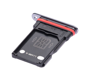 Replacement Dual Sim Card Tray Compatible For OnePlus 7T (Frosted Silver)