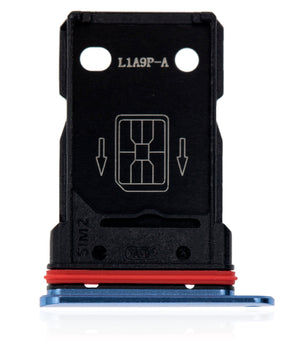 Replacement Dual Sim Card Tray Compatible For OnePlus 7T (Glacier Blue)