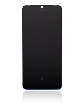 OLED Assembly With Frame Compatible For OnePlus 7T Replacement (Vemake) (Glacier Blue)