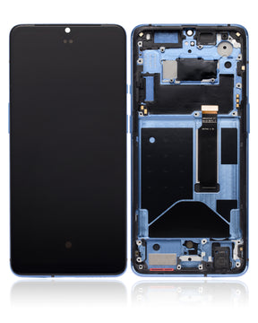 OLED Assembly With Frame Compatible For OnePlus 7T Replacement (Vemake) (Glacier Blue)