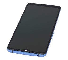 OLED Assembly With Frame Compatible For OnePlus 7T Replacement (Vemake) (Glacier Blue)