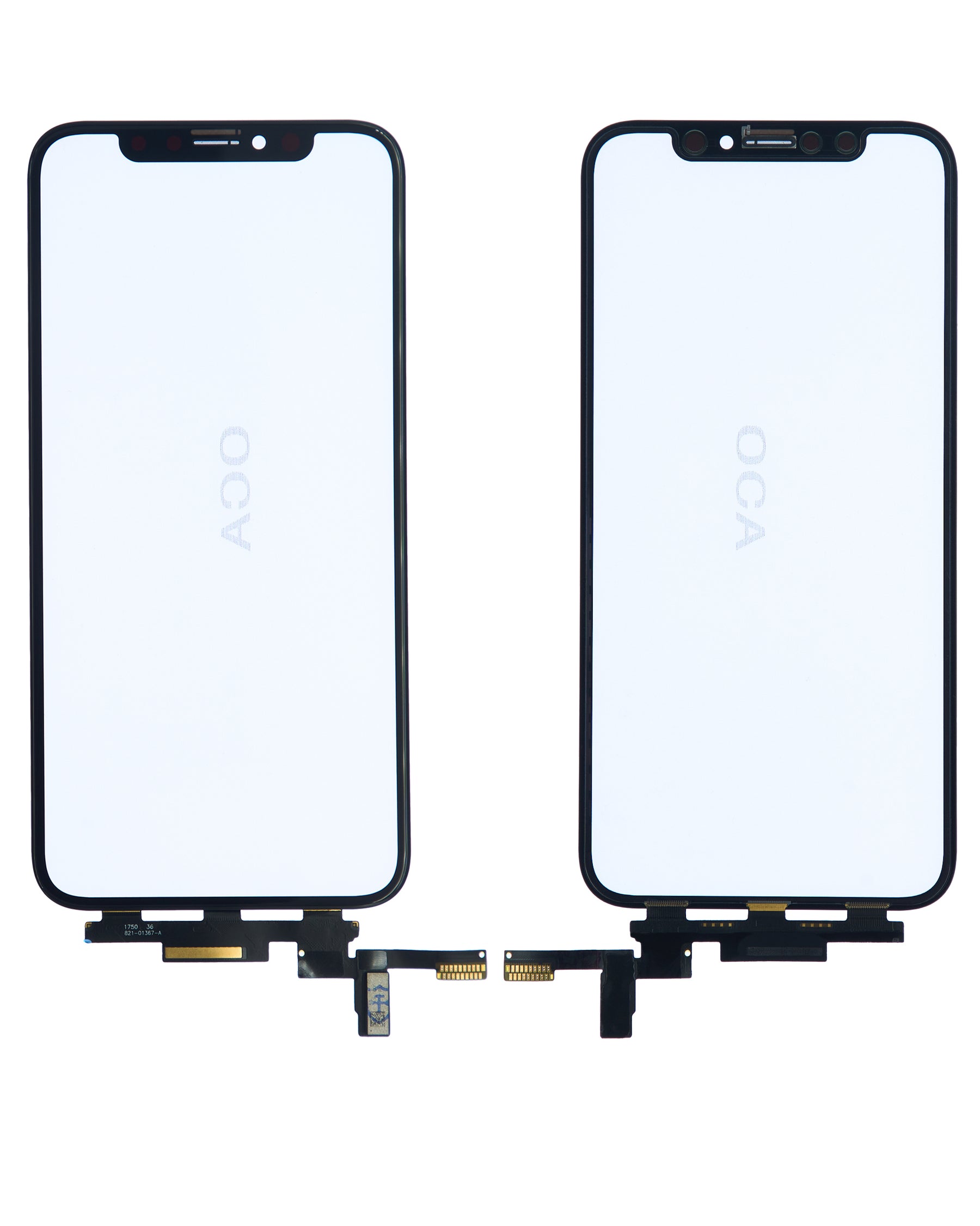 4 in 1 Short Flex (Digitizer Touch With Glass + OCA + Frame Pre-installed) Compatible For iPhone X (OCA Master)