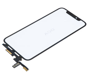 4 in 1 Short Flex (Digitizer Touch With Glass + OCA + Frame Pre-installed) Compatible For iPhone X (OCA Master)
