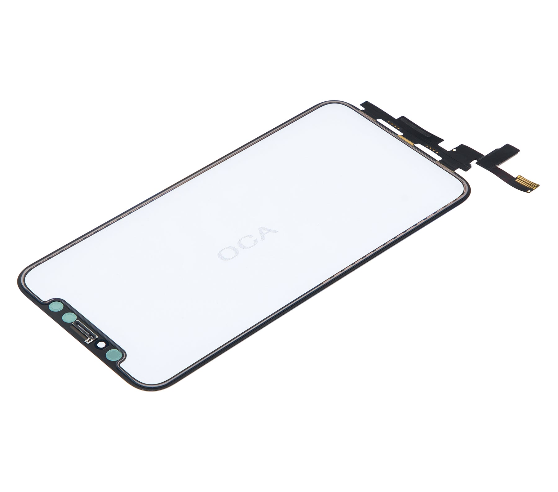 4 in 1 Short Flex (Digitizer Touch With Glass + OCA + Frame Pre-installed) Compatible For iPhone X (OCA Master)