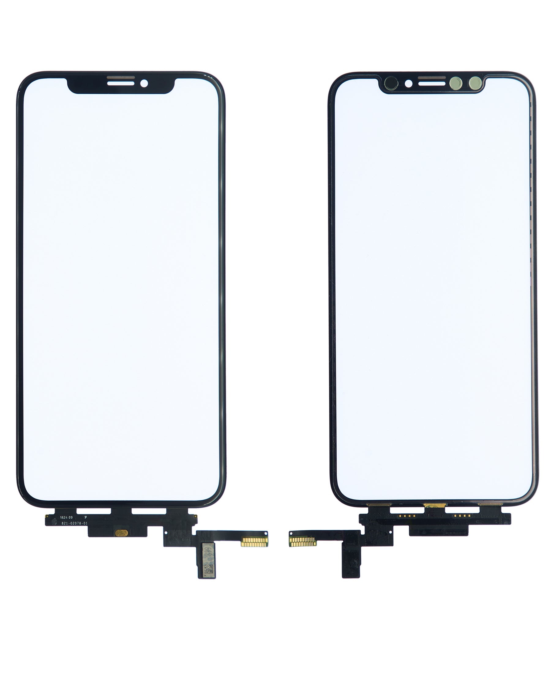 4 in 1 Short Flex (Digitizer Touch With Glass + OCA + Frame Pre-installed) Compatible For iPhone XS (OCA Master)