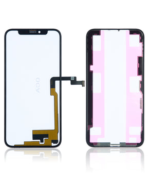4 in 1 Long Flex (Digitizer Touch With Glass + OCA + Frame Pre-installed) Compatible For iPhone XS (OCA Master)