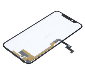 4 in 1 Long Flex (Digitizer Touch With Glass + OCA + Frame Pre-installed) Compatible For iPhone XS (OCA Master)