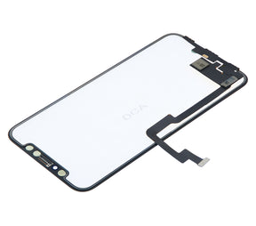 4 in 1 Long Flex (Digitizer Touch With Glass + OCA + Frame Pre-installed) Compatible For iPhone XS (OCA Master)