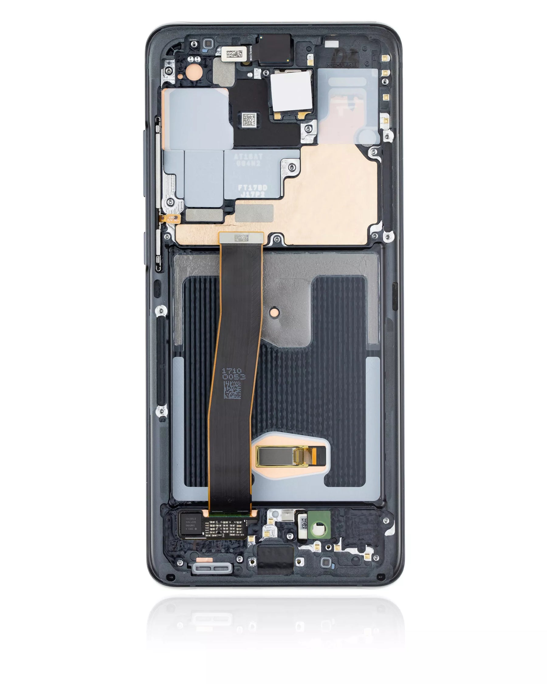 Replacement OLED Assembly With Frame Compatible For Samsung Galaxy S20 Ultra 5G (Service Pack) (Cosmic Black)