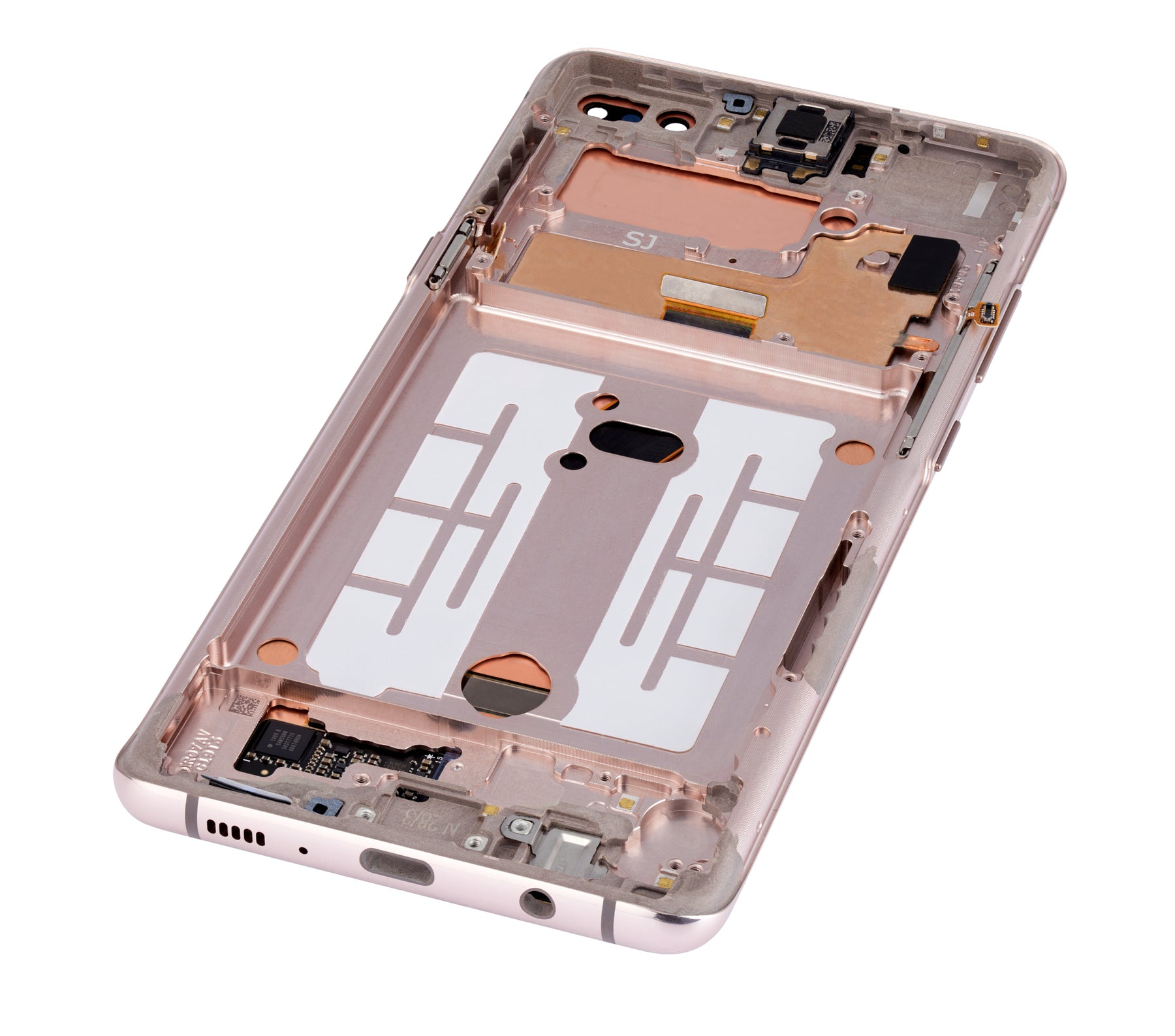 OLED Assembly With Frame Compatible For Samsung Galaxy S10 5G  Replacement (Refurbished) (Royal Gold)