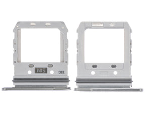 Single Sim Card Tray Replacement  Compatible For Samsung Galaxy S10 5G (Crown Silver)