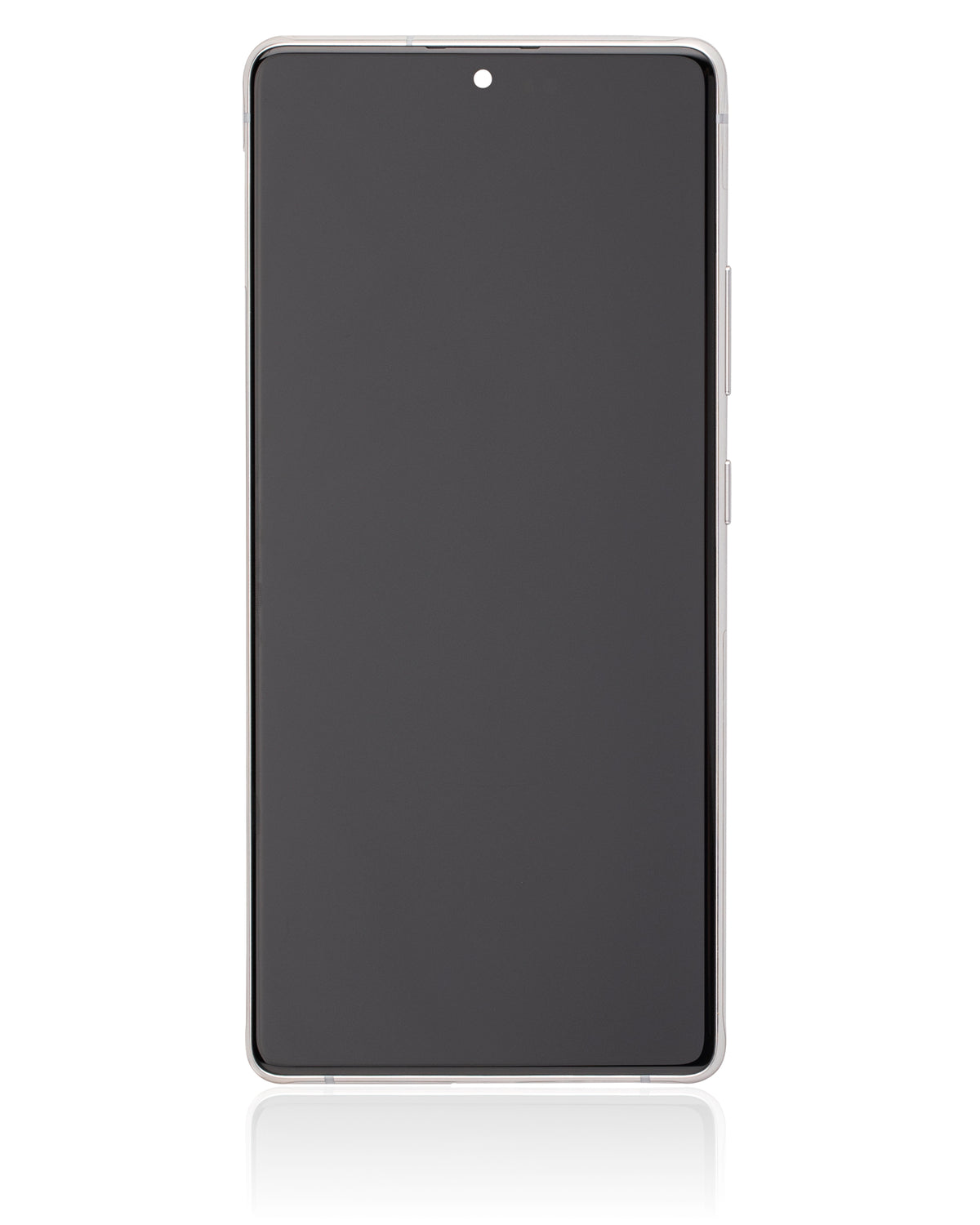 OLED Assembly With Frame Compatible For Samsung Galaxy S10 Lite Replacement by Macfactory.Store (Service Pack) (Prism White)