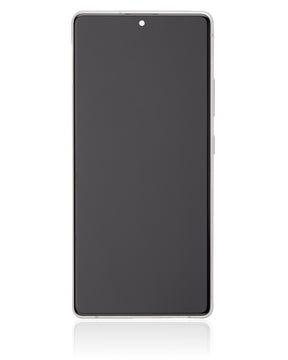 OLED Assembly With Frame Compatible For Samsung Galaxy S10 Lite Replacement by Macfactory.Store (Service Pack) (Prism White)