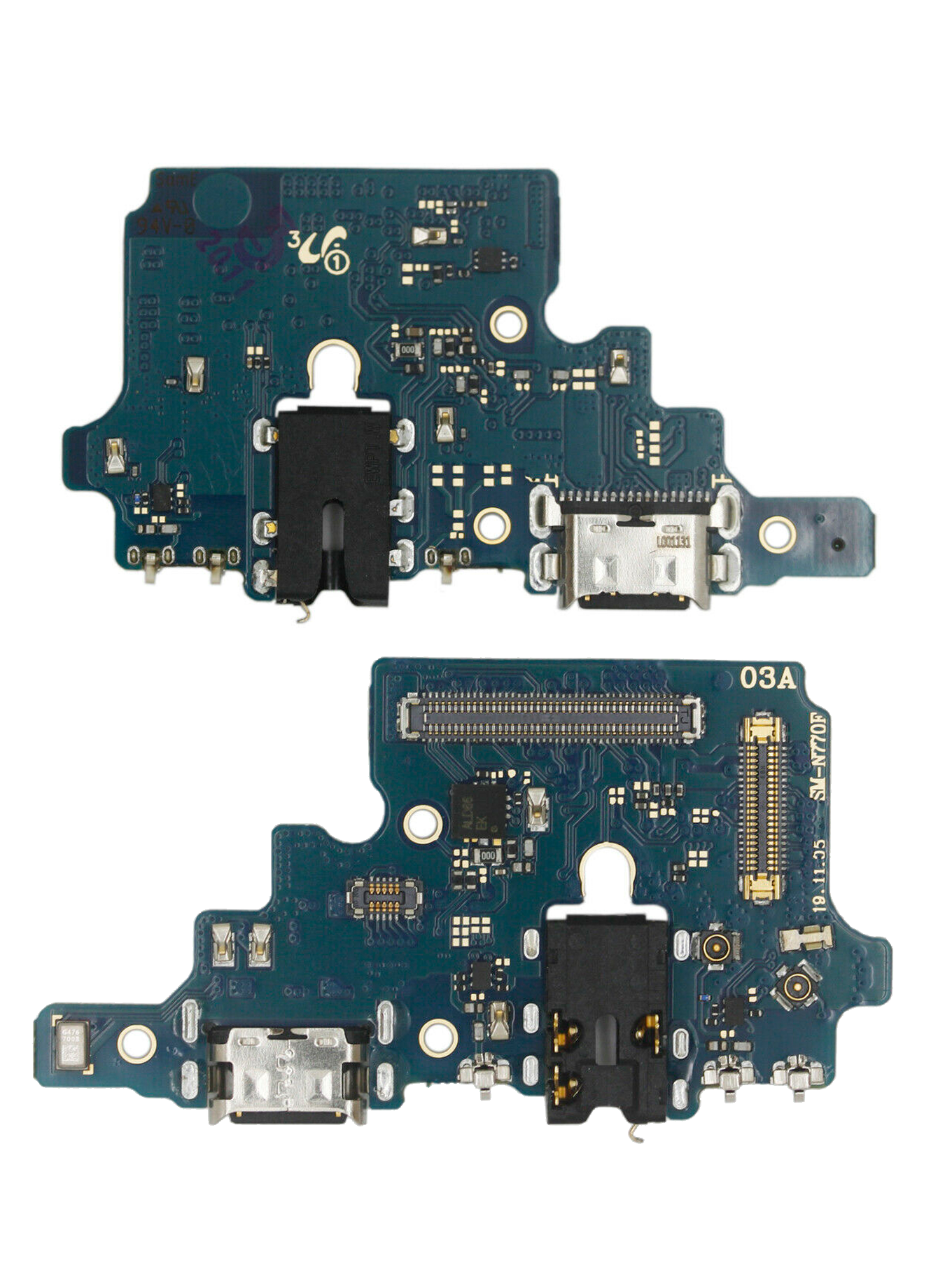 Replacement Charging Port Flex Cable With Headphone Jack Compatible For Samsung Galaxy Note 10 Lite (Premium)