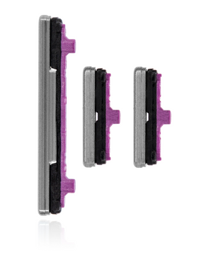 Replacement Hard Buttons (Power / Volume / Bixby) Compatible For Samsung Galaxy S10 Lite (Prism White)