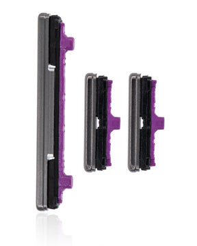 Replacement Hard Buttons (Power / Volume / Bixby) Compatible For Samsung Galaxy S10 Lite (Prism Black)