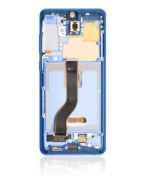OLED Assembly With Frame Compatible For Samsung Galaxy S20 Plus 5G Replacement  (Refurbished) (Aura Blue)