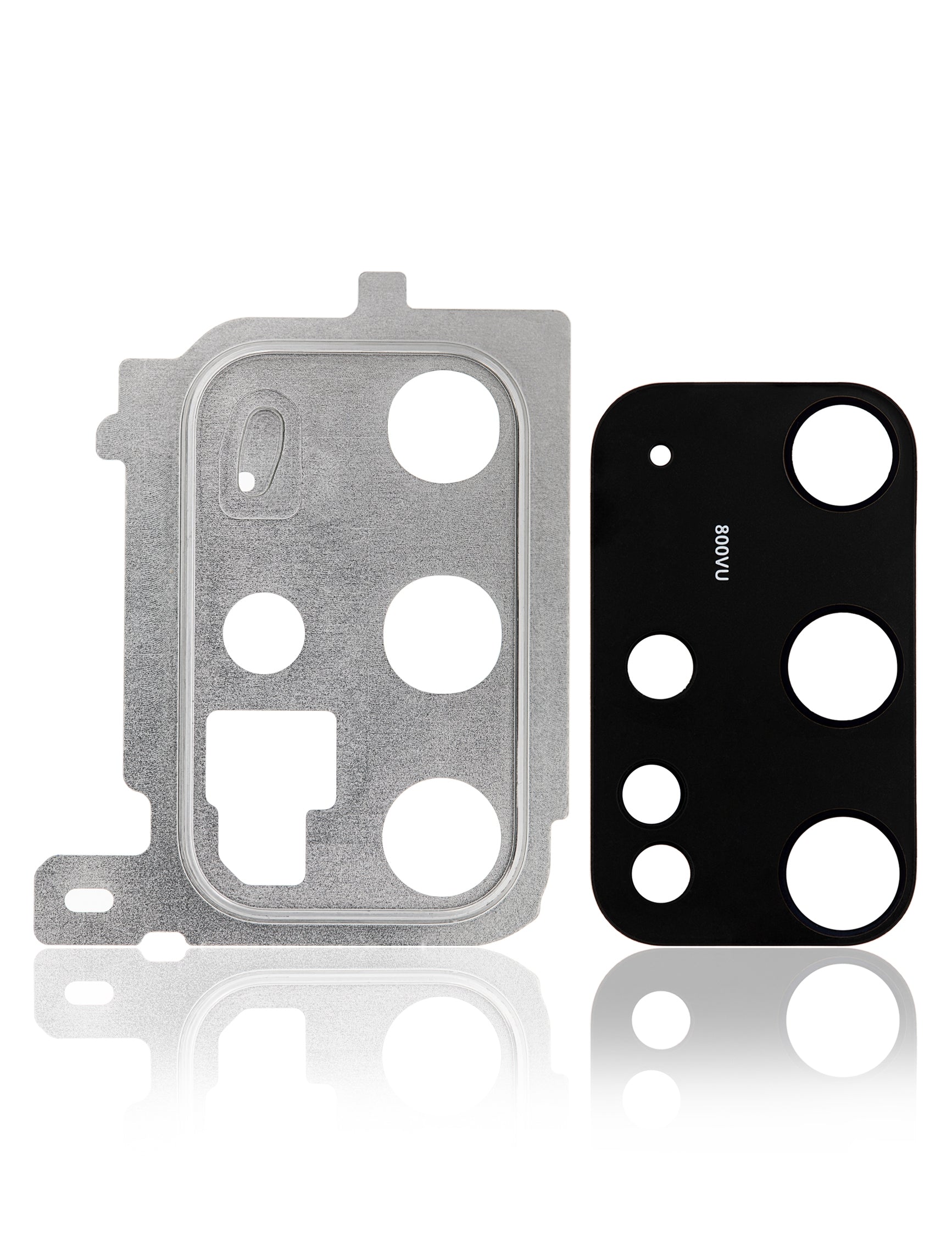 Replacement Back Camera Lens With Cover Bezel Ring Compatible For Samsung Galaxy S20 Plus (Cloud White)