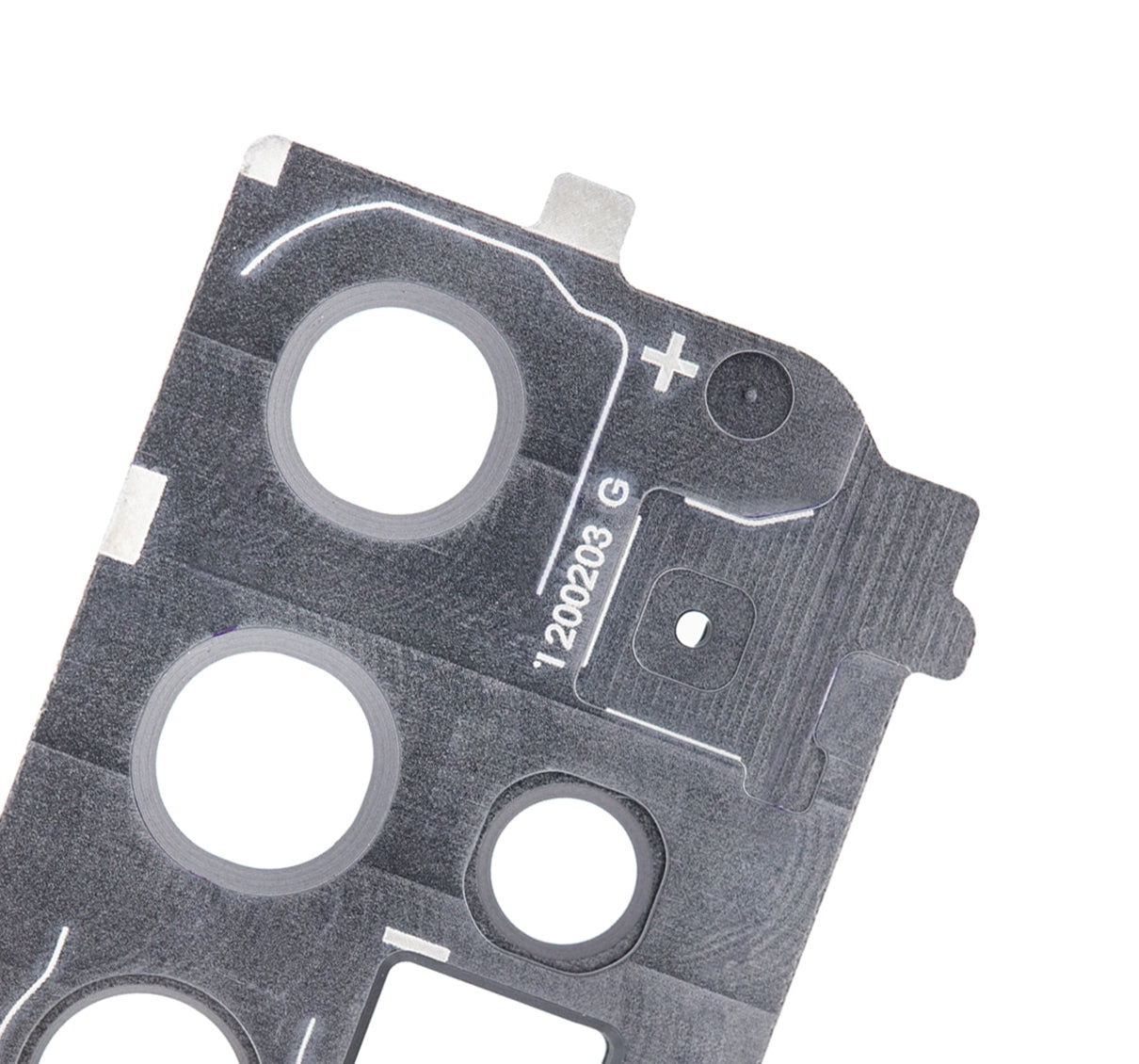 Replacement Back Camera Lens With Cover Bezel Ring Compatible For Samsung Galaxy S20 Plus (Cosmic Gray)