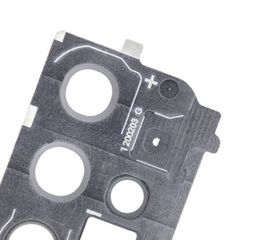 Replacement Back Camera Lens With Cover Bezel Ring Compatible For Samsung Galaxy S20 Plus (Cosmic Gray)