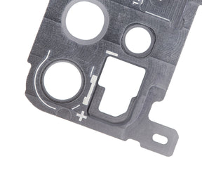 Replacement Back Camera Lens With Cover Bezel Ring Compatible For Samsung Galaxy S20 Plus (Cosmic Gray)
