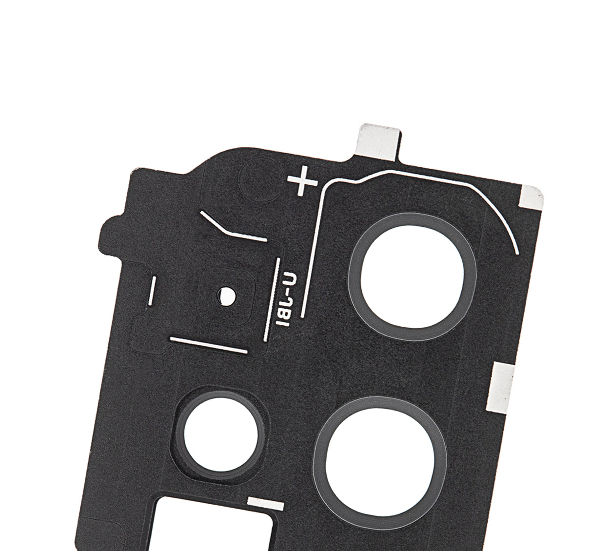 Back Camera Lens With Cover Bezel Ring Compatible For Samsung Galaxy S20 Plus Replacement (Cosmic Black)