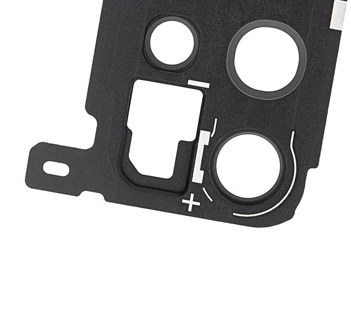 Back Camera Lens With Cover Bezel Ring Compatible For Samsung Galaxy S20 Plus Replacement (Cosmic Black)