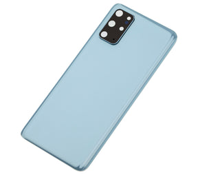 Replacement Back Cover Glass With Camera Lens Compatible For Samsung Galaxy S20 Plus (Service Pack) (Cloud Blue)