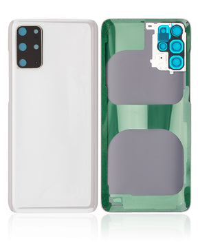 Back Cover Glass With Camera Lens Compatible For Samsung Galaxy S20 Plus Replacement  (No Logo) (Vemake) (Cloud White)