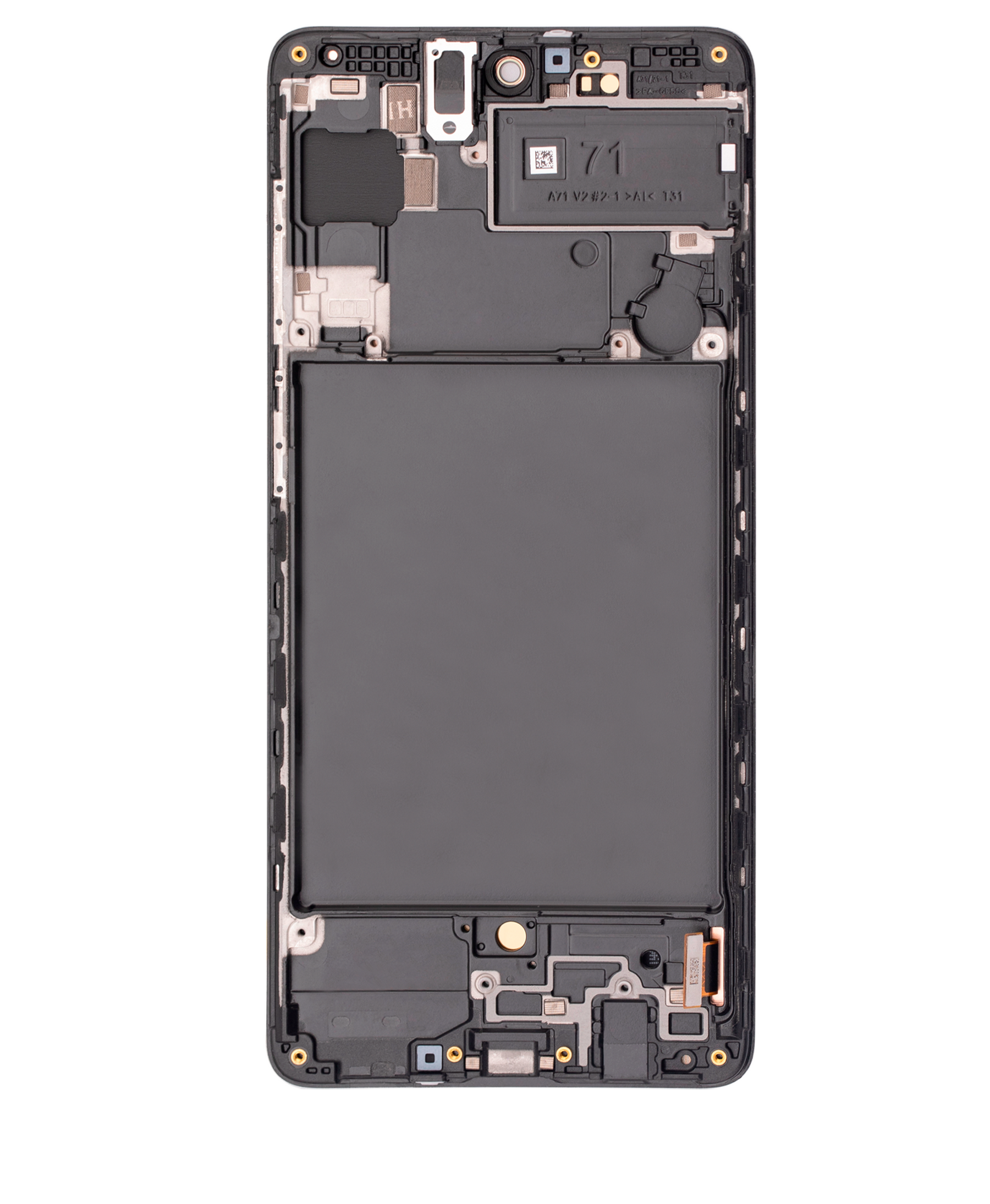 OLED Assembly With Frame Replacement  Compatible For Samsung Galaxy A71 (A715 / 2020) (Service Pack) (All Colors)