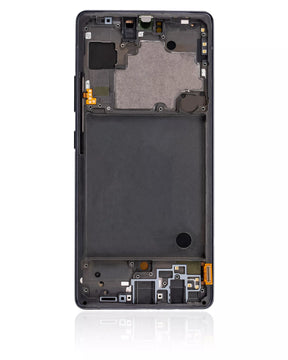 Replacement OLED Assembly With Frame Compatible For Samsung Galaxy A71 5G (A716U / 2020) (Service Pack) (Prism Cube Black)