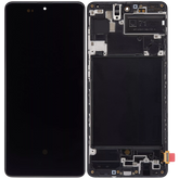 Replacement OLED Assembly With Frame Compatible For Samsung Galaxy A71 (A715 / 2020) (6.67") (Aftermarket Plus: Soft) (All Colors)