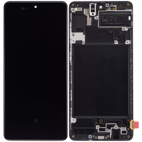 Replacement OLED Assembly With Frame Compatible For Samsung Galaxy A71 (A715 / 2020) (6.67") (Aftermarket Plus: Soft) (All Colors)