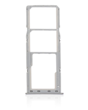 Dual Sim Card Tray Replacement Compatible For Samsung Galaxy A71 (A715 / 2020) (Prism Crush Silver)