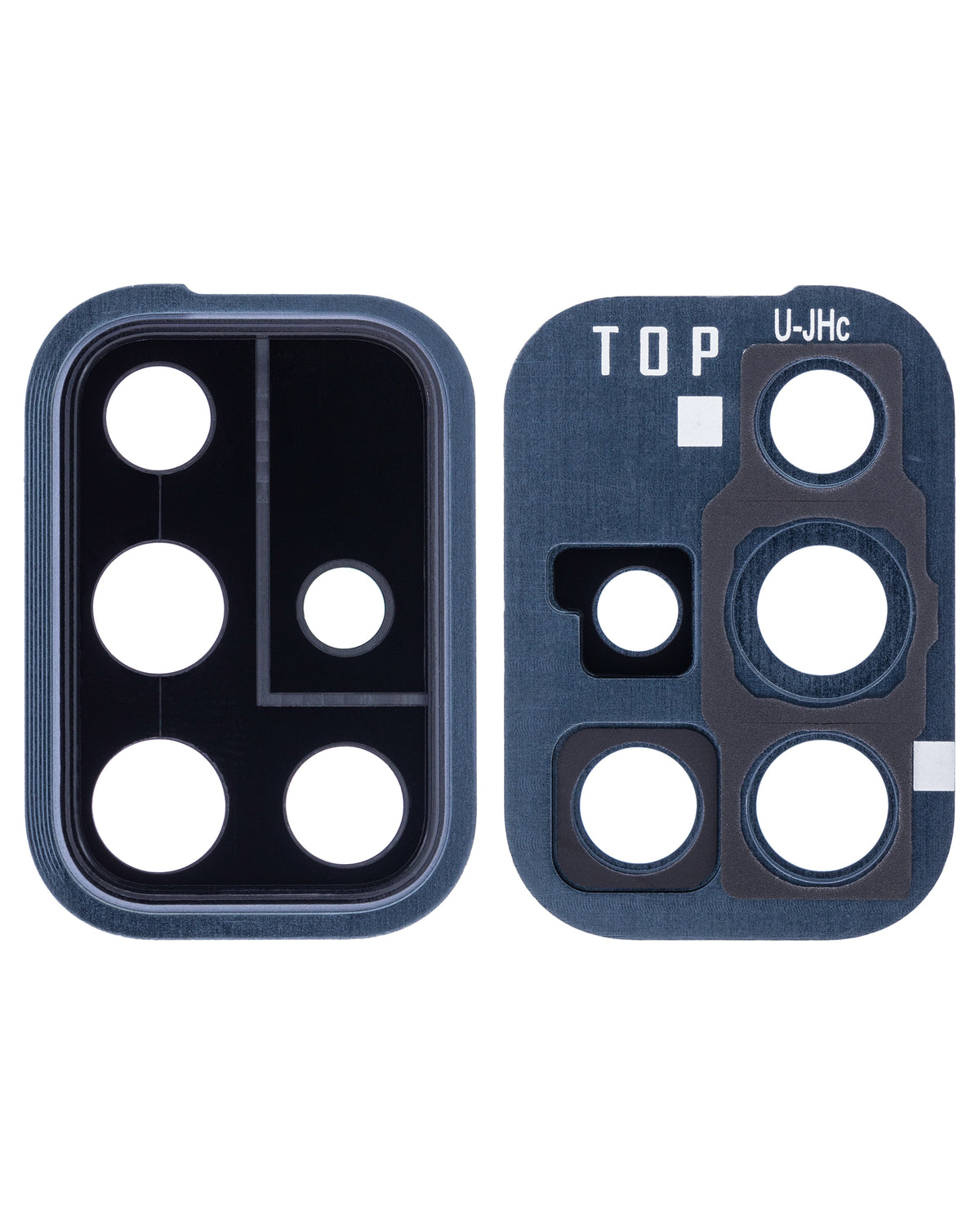 Replacement Back Camera Lens With Cover Bezel Ring Compatible For Samsung Galaxy A71 (A715 / 2020) (Prism Crush Black)