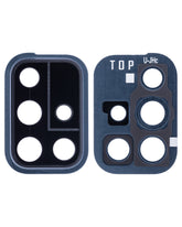 Replacement Back Camera Lens With Cover Bezel Ring Compatible For Samsung Galaxy A71 (A715 / 2020) (Prism Crush Black)